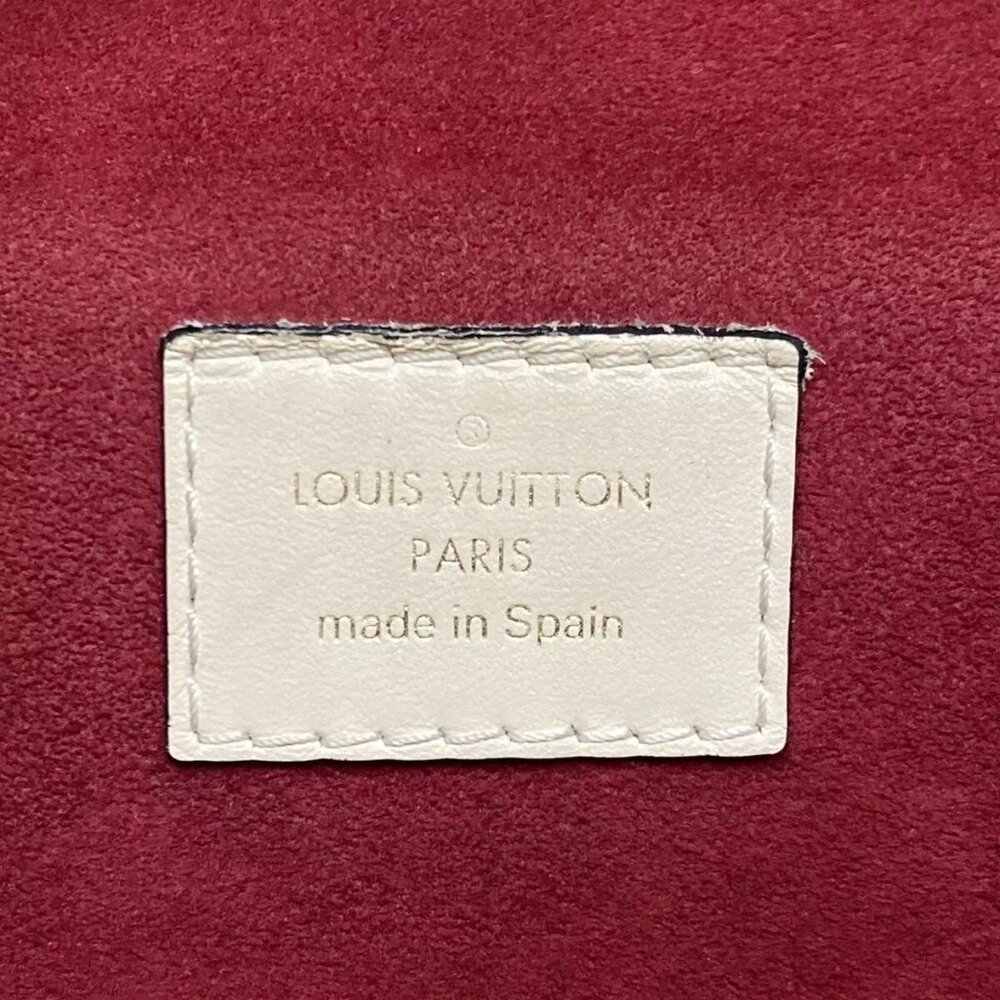 100% Authentic LOUIS VUITTON Cluny BB Monogram Bordeaux Navy Handbag 1063-102624 - Picture 14 of 14